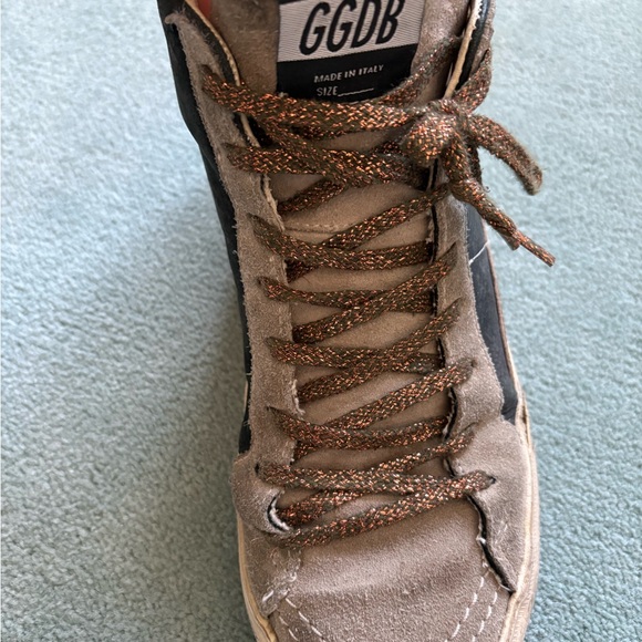 Golden Goose Deluxe Brand Black and Brown Sneakers - Picture 2 of 4